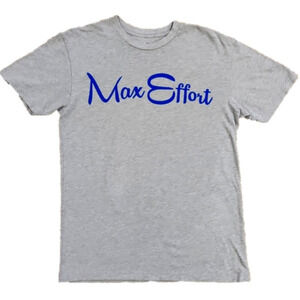 3/$20 Max Effort Gray & Blue Workout T-shirt